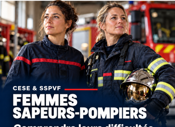Affiche de femmes sapeurs-pompiers